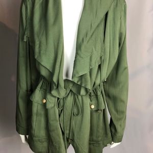 Billabong Khaki Hooded Safari Jacket